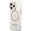 Guess GUHMP13XHTRMD iPhone 13 Pro Max 6,7 złoty/gold hard case Metal Outline Magsafe